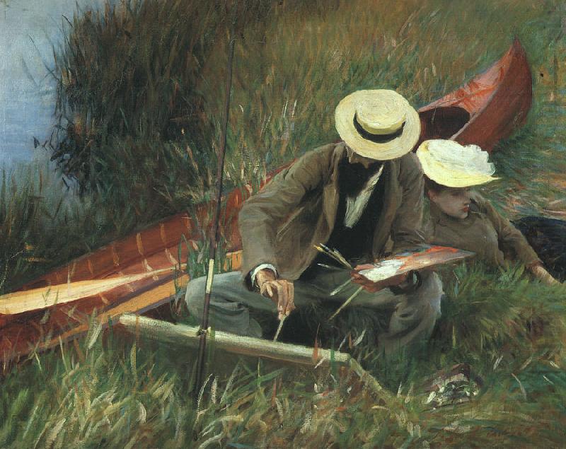 John Singer Sargent Paul Helleu Sketching With his Wife china oil painting image